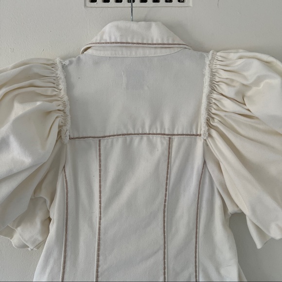 AJE Reclaim Denim Mini Dress Ivory • Size 10 • RRP $395 - Picture 12 of 16